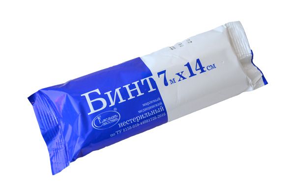 Изображение товара Бинт марлевый Емельянъ Савостинъ нестерильный 7x14см Бинт марлевый Емельянъ Савостинъ нестерильный 7x14см фотография