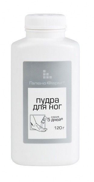 Изображение товара 5 дней тальк (пудра) для ног 120г 5 дней тальк (пудра) для ног 120г фотография