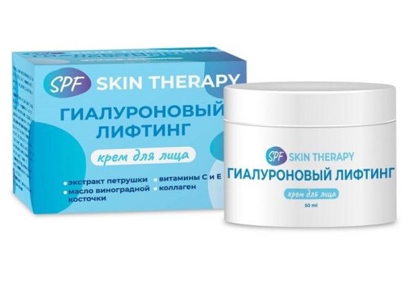 Изображение товара Крем для лица Гиалуроновый Лифтинг SPF SKIN THERAPY МедикоМед 50мл Крем для лица Гиалуроновый Лифтинг SPF SKIN THERAPY МедикоМед 50мл фотография