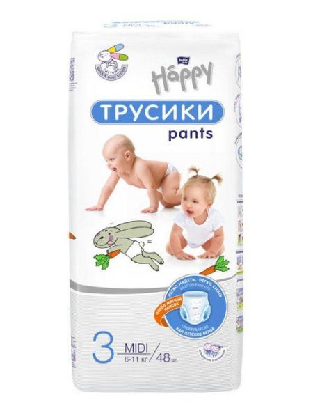 Трусики Bella Happy Midi 6-11кг 48шт фотография