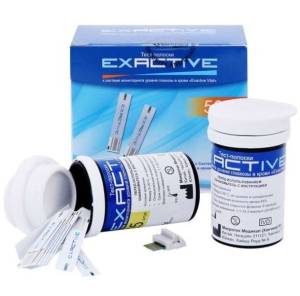 Тест-полоски к глюкометру Exactive Vital 50шт