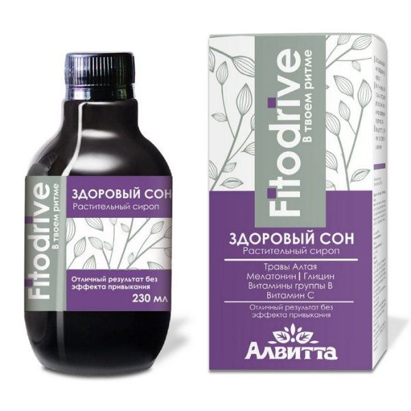 Изображение товара Сироп Алвитта Fitodrive здоровый сон 230мл Сироп Алвитта Fitodrive здоровый сон 230мл фотография